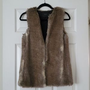 Artizia Talula Brown Faux Fur Park Slope Vest XXS